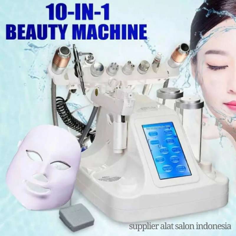 Promo 10 In 1 Hydra Dermabrasion Aqua Peel Clean Skin Care BIO Light RF 