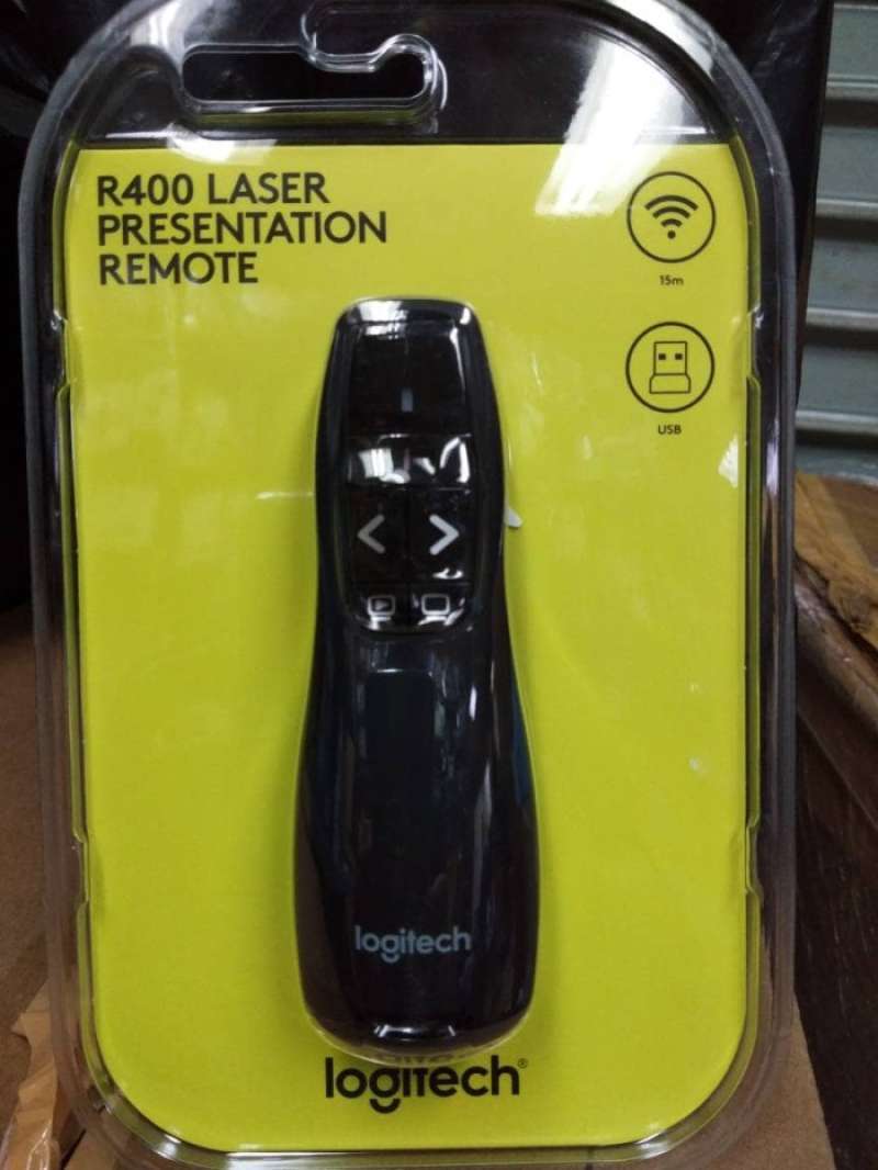 Promo Logitech R400 Wireless Presenter/Laser Pointer Diskon 10 di