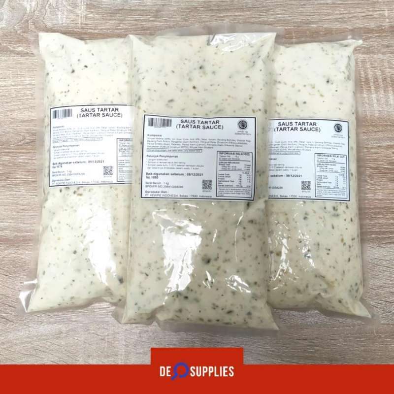 Jual Kewpie Tartar Sauce 1kg Saus Tartar Halal Saos Tar Tar di Seller