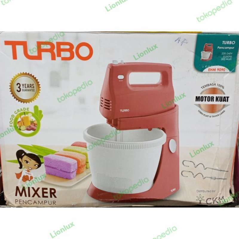 Promo TURBO EHM9090 STAND MIXER Alat Pengocok Adonan Kue Diskon 30 di