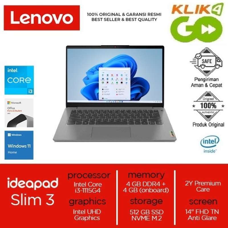 Jual Lenovo Ideapad 3 14itl6 Ram 8gb 512gb Ssd 14 Fhd Win 11