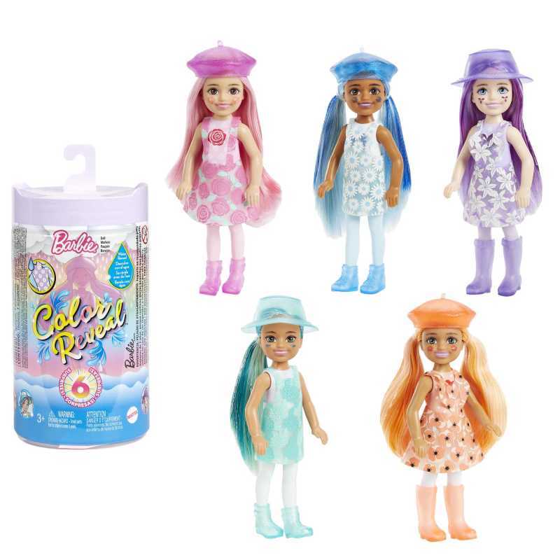 Promo Barbie Color Reveal Doll Sunshine And Sprinkles Series With 7