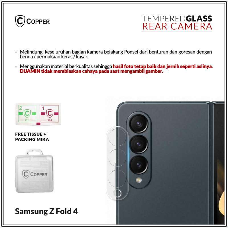 Promo Samsung Z Fold 4 Copper Tempered Glass Kamera 3D Diskon 8 di