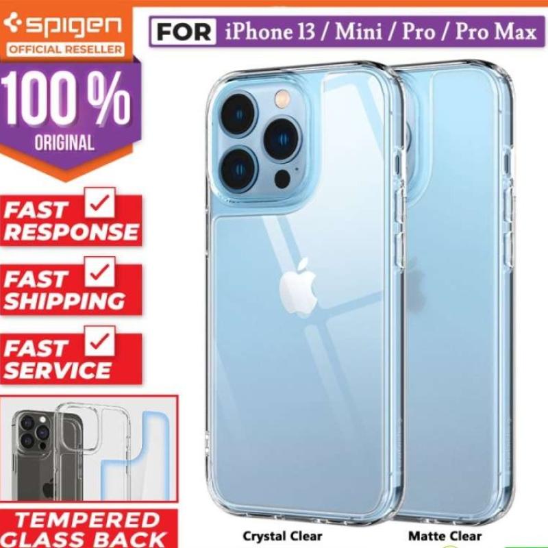 Jual Case iPhone 13 Pro Max 13 Mini Spigen Quartz Hybrid Glass Casing