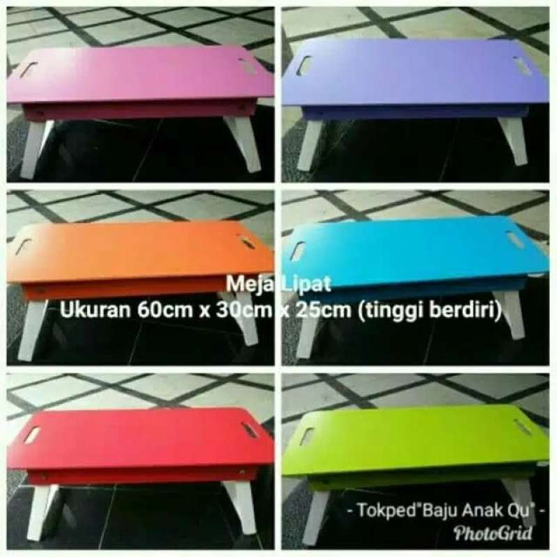 Promo Meja Lipat Anak/Meja Belajar/Meja Stand Laptop/Meja Mengaji