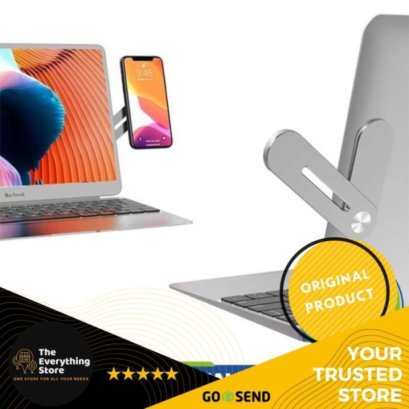 Jual Phone Holder Clip On Monitor Adjustable Laptop Side