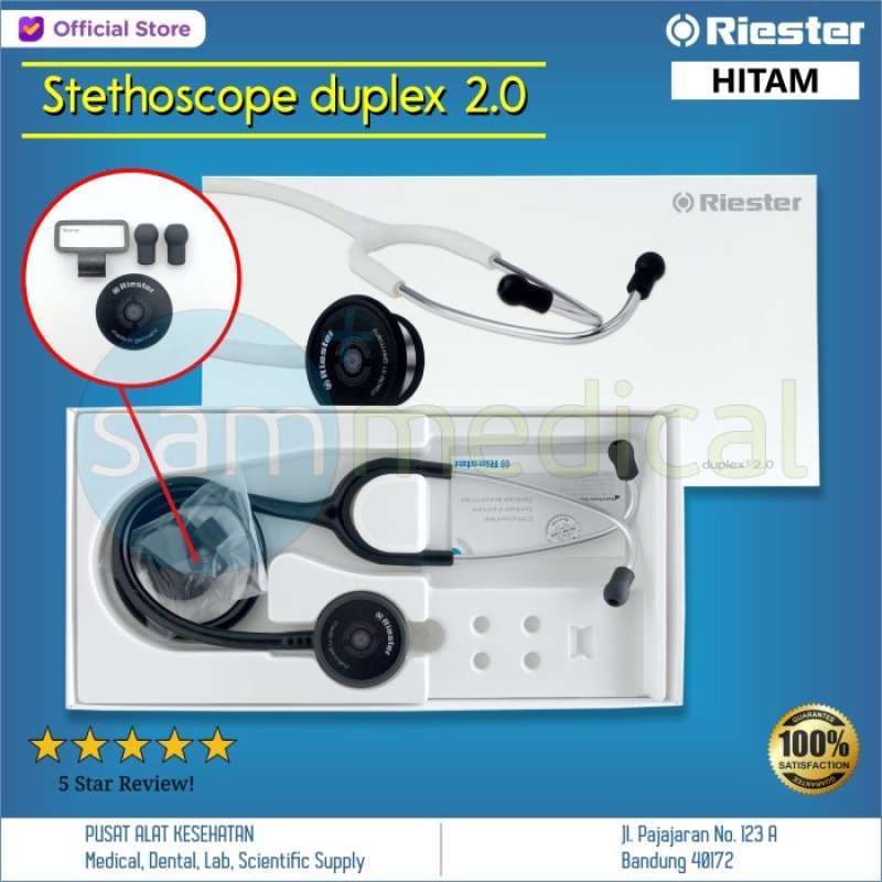 Jual Riester Duplex 2.0 Stethoscope Stetoskop Hitam Di Seller Sam ...