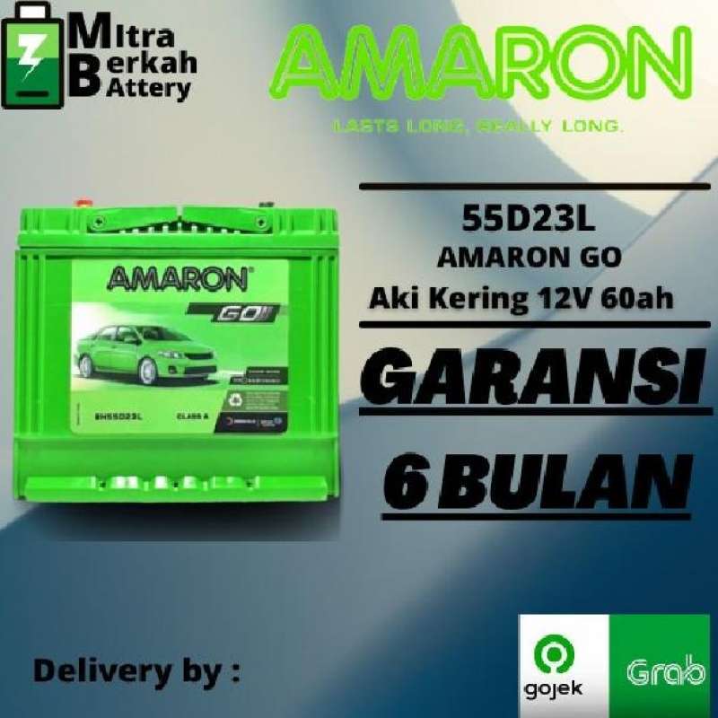 Jual AKI KERING MOBIL KIA ALL NEW RIO 55D23L AMARON GO di Seller Mitra