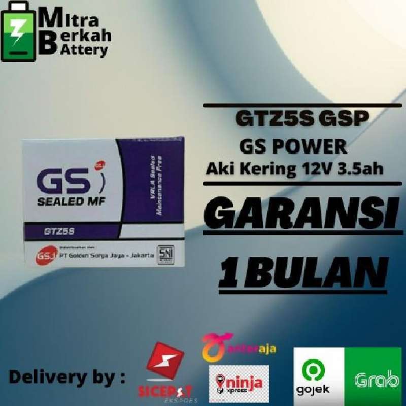 Jual AKI KERING MOTOR VERZA GSP GTZ5S di Seller Mitra Berkah Battery