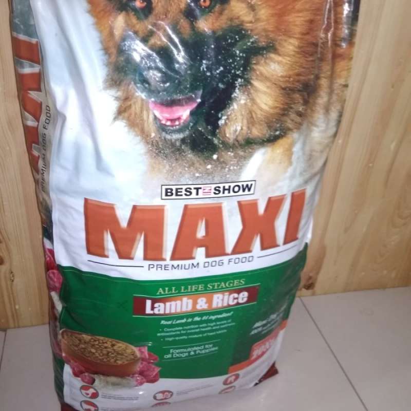 Promo Dog Food Best In Show Maxi Lamb & Rice 20 Kg ( Gojek /Grab