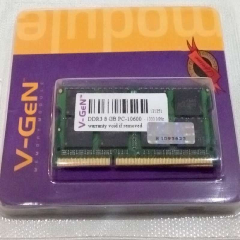 Promo Memory Laptop Ddr3 8Gb (Ram Sodim / Sodimm Ddr3 8 Gb Vgen) Diskon ...