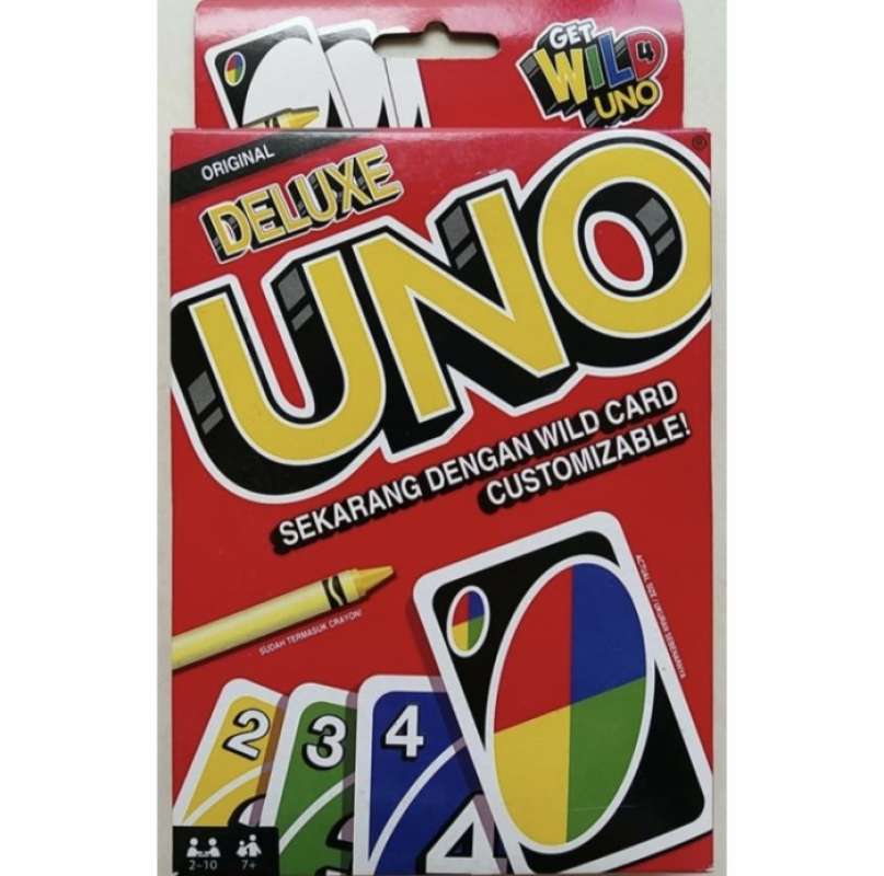 Promo UNO Deluxe Card kartu Original Mattel (Get Wild 4 UNO) Diskon 55