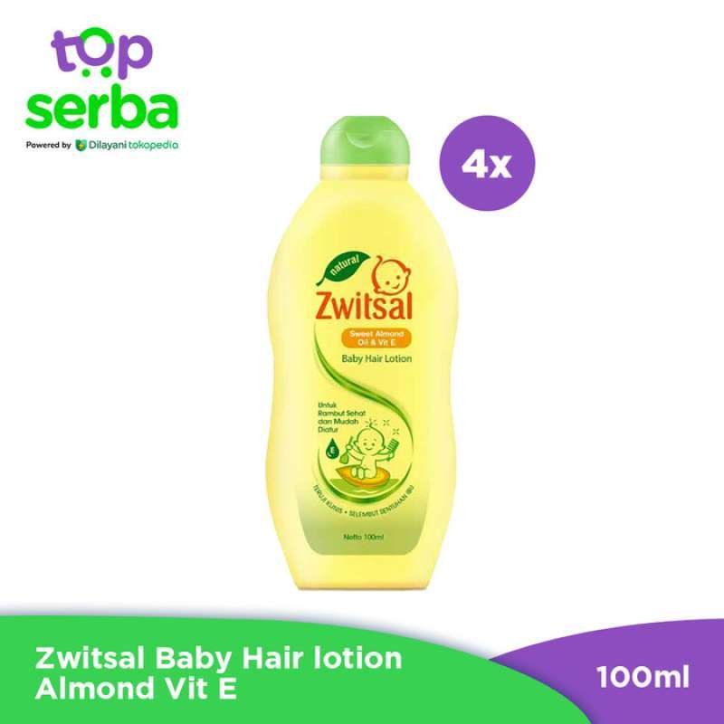 Jual Zwitsal Baby Hair lotion Almond Vit E 100 Ml 4 Pcs di Seller