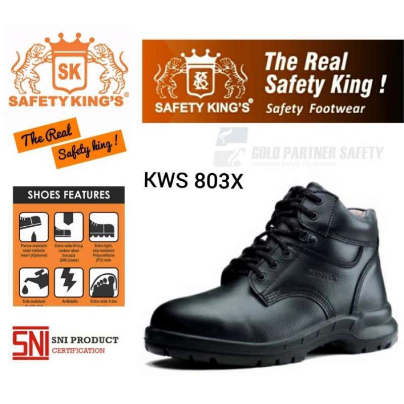 Promo SEPATU SAFETY SHOES KINGS KWS 803X ORIGINAL BY SAFETY KINGS QC