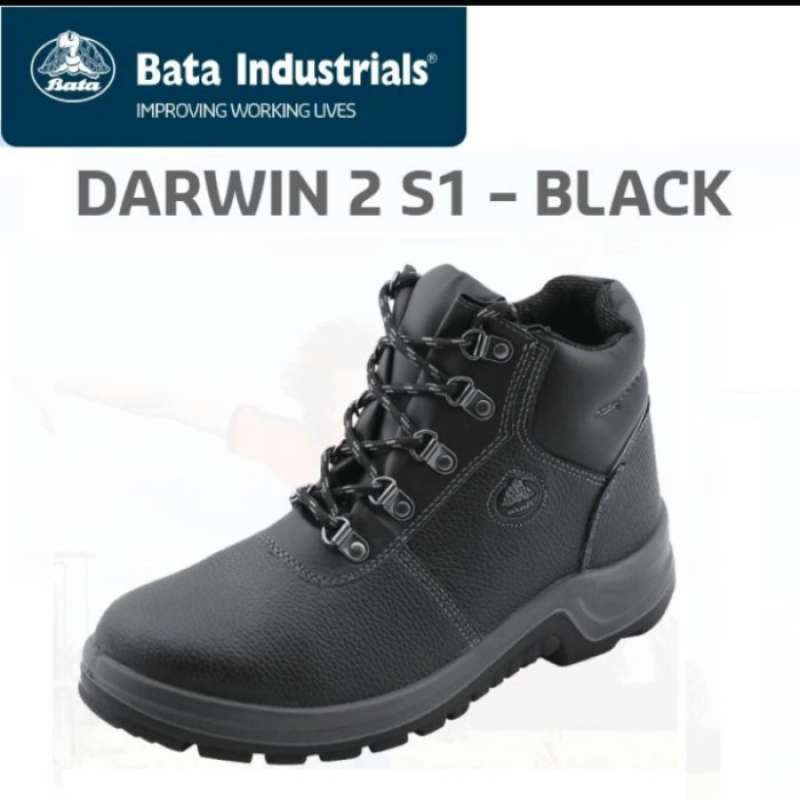 Promo Sepatu safety Darwin Black/Safety Shoes Diskon 23 di Seller Axie