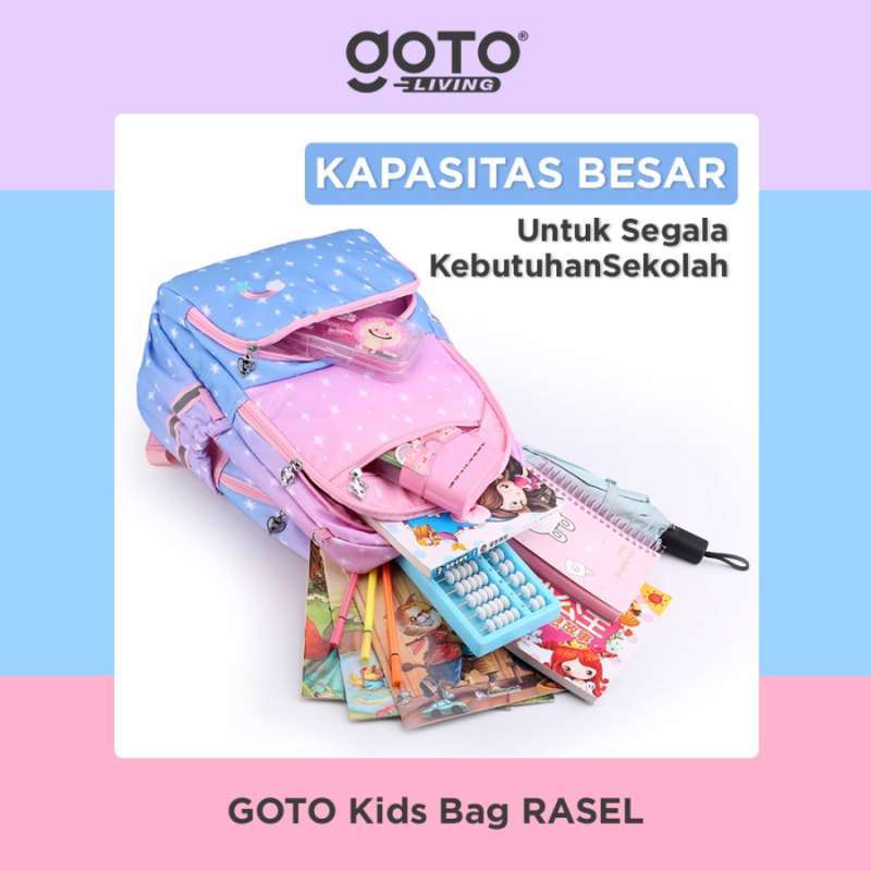 Tk Rasel Bul Jual Original!! Goto Rasel Tas Sekolah Anak Perempuan Ransel Tk Sd Kids ...