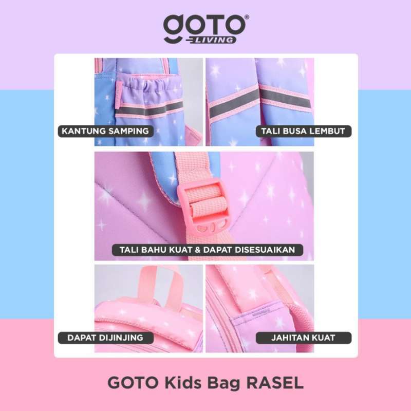 Tk Rasel Bul Jual Original!! Goto Rasel Tas Sekolah Anak Perempuan Ransel Tk Sd Kids ...