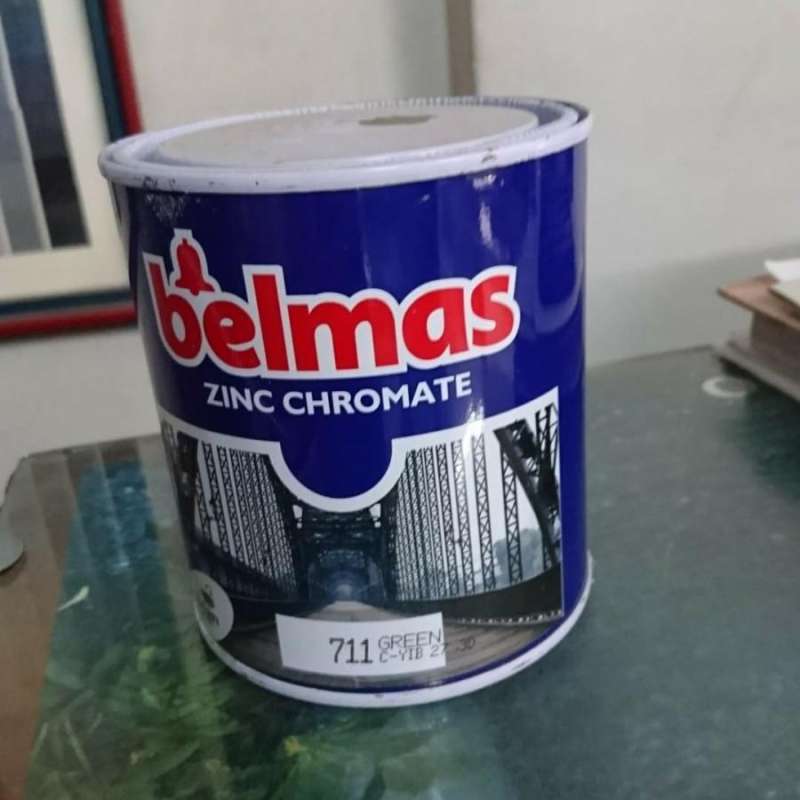 Jual Zinc Chromate Primer (Meni) Belmas 711 Green ( hijau ) cat dasar 1