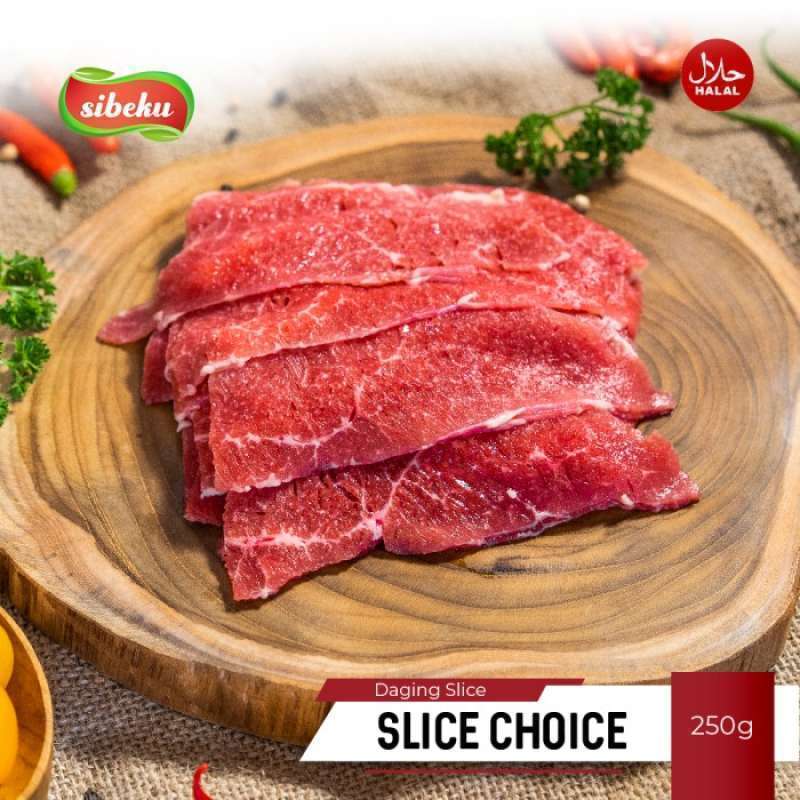Promo Sibeku Daging Sapi Beef Slice Choice Halal & Higienis 250 gram