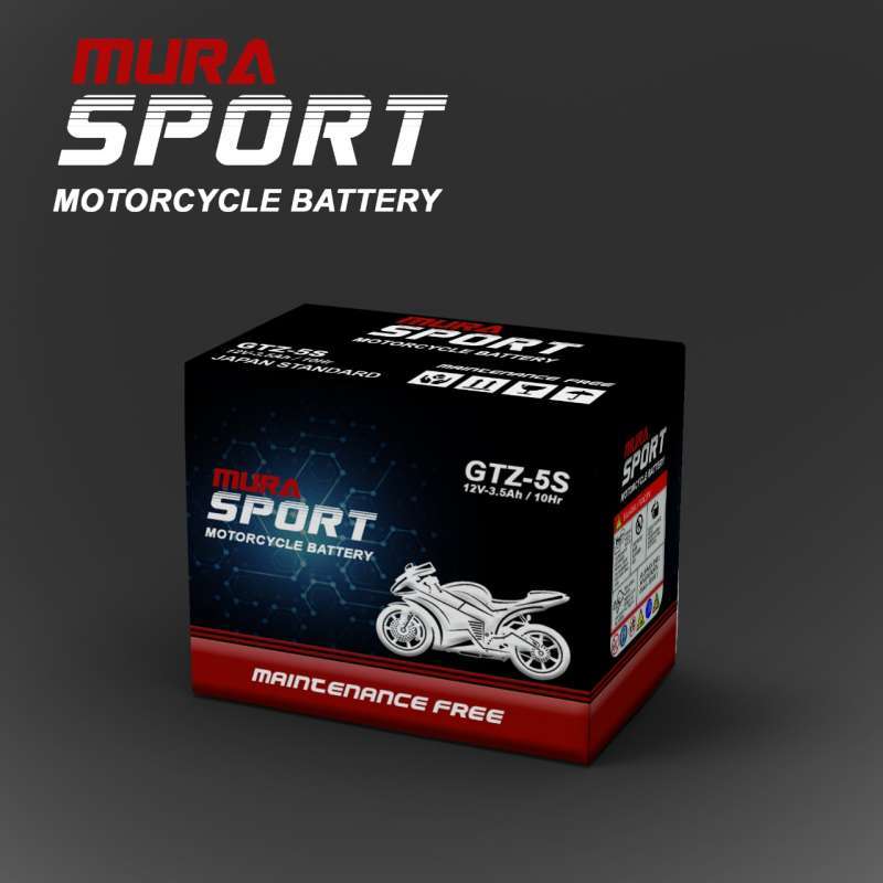 Jual Aki motor beat vario mio accu GTZ5S aki murasport di Seller