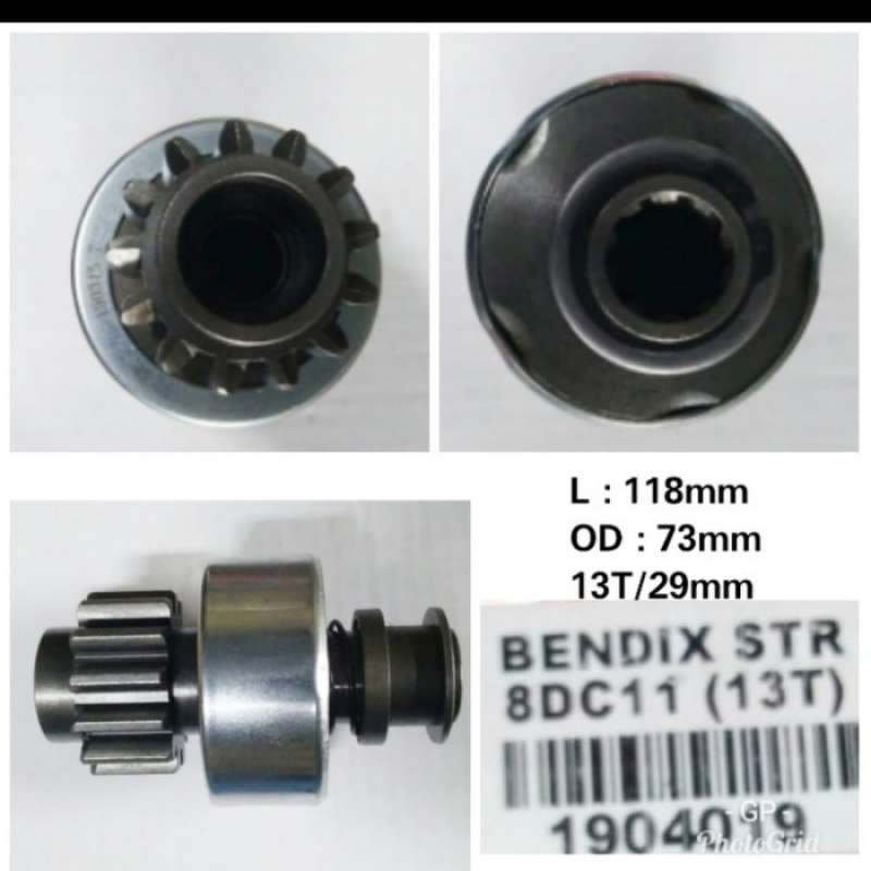 Jual bendix starter mitsubishi 8dc11 topi bibir gigi 13 di Seller Alfa