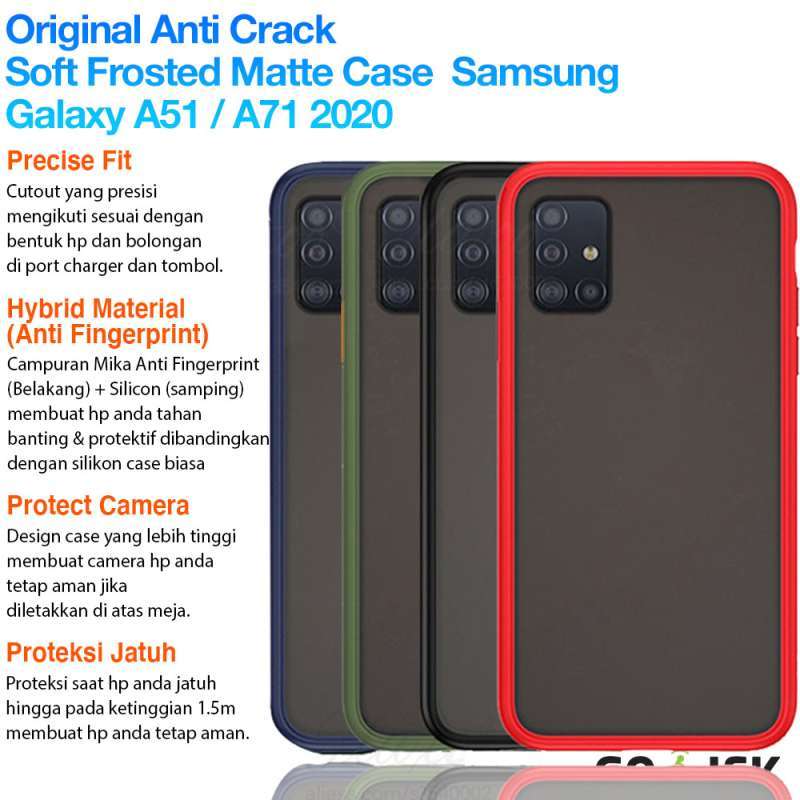 Jual Premium Frosted Clear Matte Anti Crack Case Aero