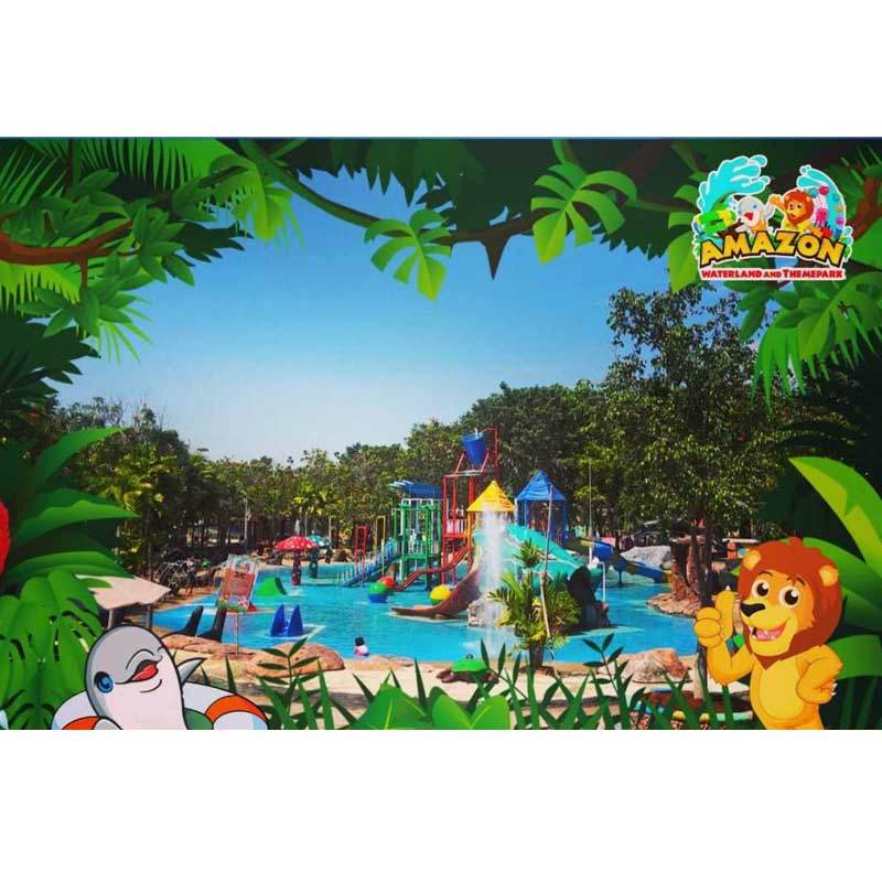 Jual Amazon Waterland and Themepark Weekend & Weekday ETicket [Paket