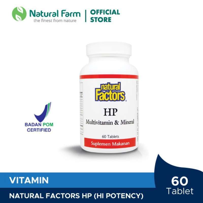 Promo Natural Factors Hp Multivitamin Dan Mineral (60) Diskon 17 di