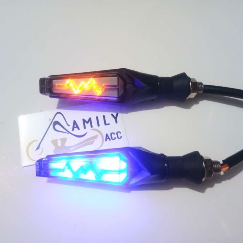 Promo LAMPU SEIN RUNNING LED NEW MODEL PETIR MOTOR R15 R25 CBR AEROX ...