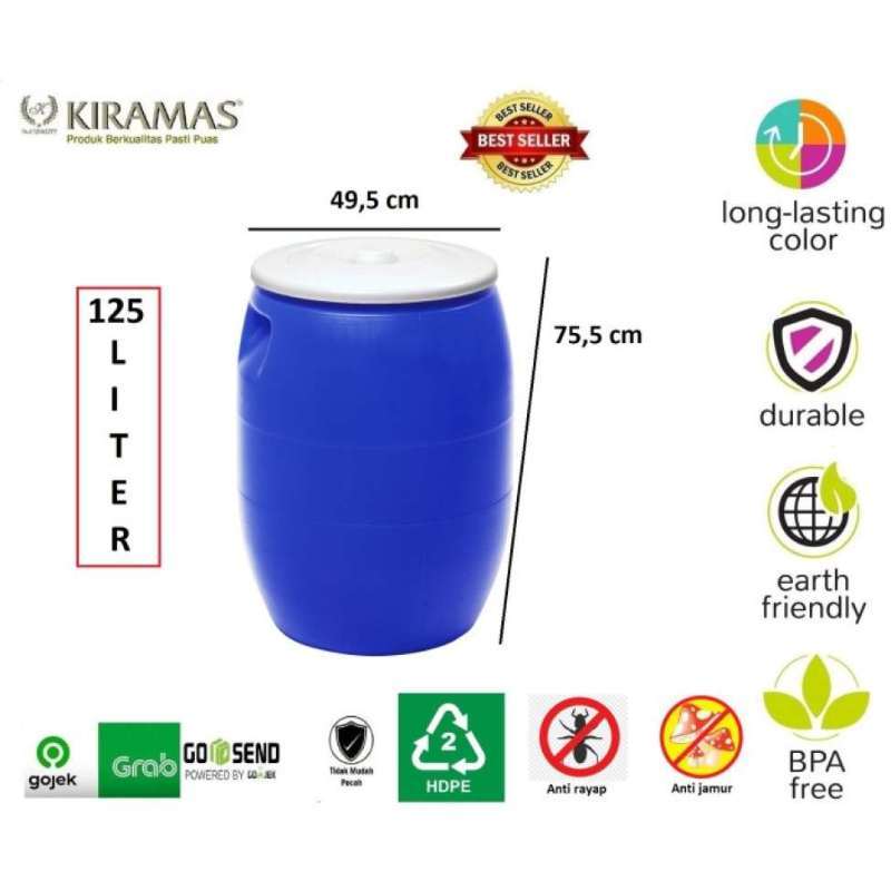 Jual Kiramas Tong Air Tong Biru Tong Sampah Plastik 125 Liter jual-kiramas-tong-air-tong-biru-tong-sampah-plastik-125-liter