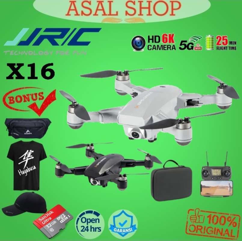 Jual DRONE JJRC X16 5G WIFI GPS DRONE FOLDABLE FPV 6K CAMERA QUADCOPTER