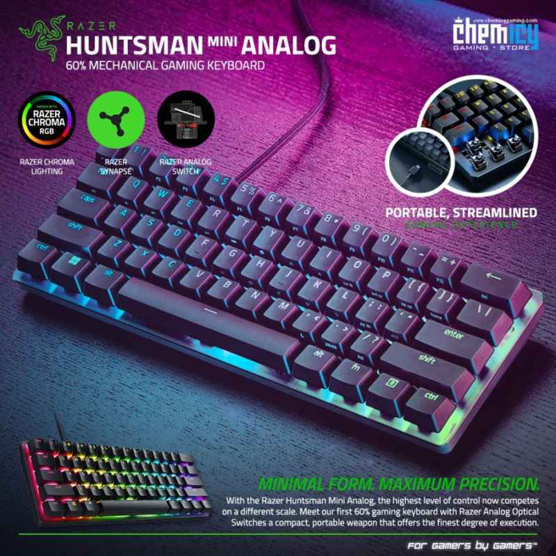 Jual Razer Huntsman Mini Analog 60 Mechanical Gaming Keyboard Di