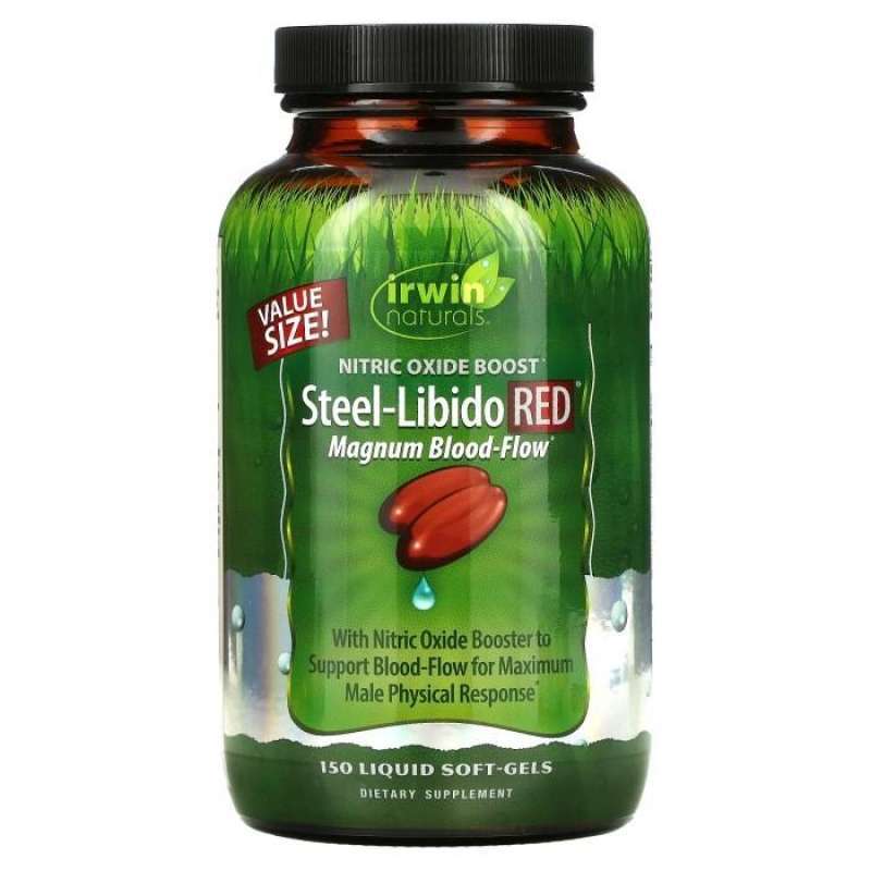 Jual Irwin Naturals SteelLibido Red Magnum BloodFlow 150 SoftGels di