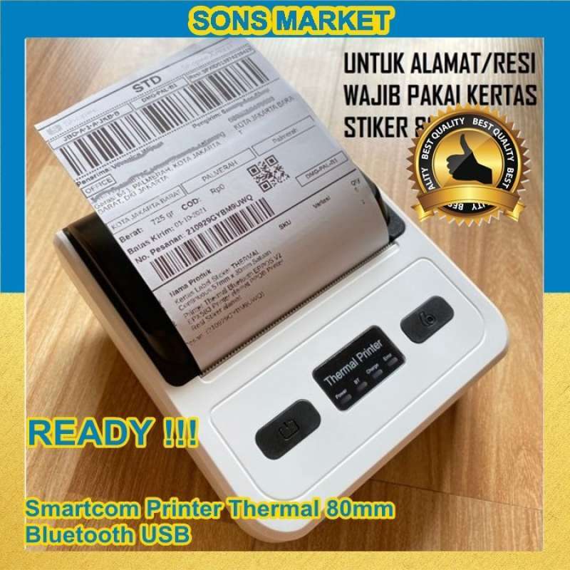 Jual Smartcom Printer Thermal 80mm Bluetooth Usb Printer Resi Alamat ...