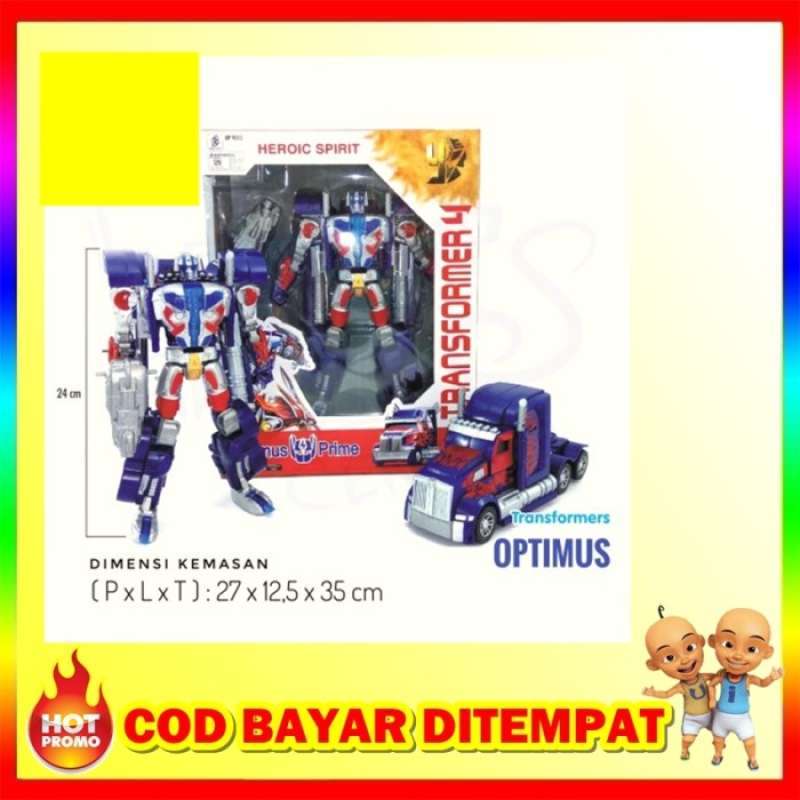 Promo MAINAN ANAK ROBOT TRANSFORMER OPTIMUS PRIME DIE CAST TRANSFORMER ...