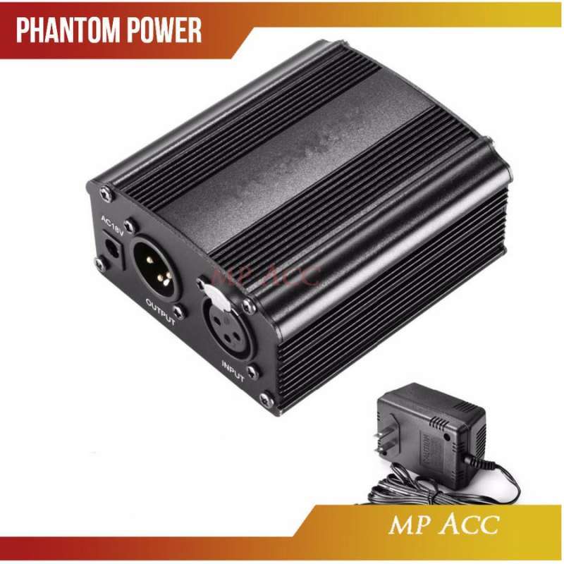 Jual Phantom Power Microphone 1 Channel 48V Supply for Condenser