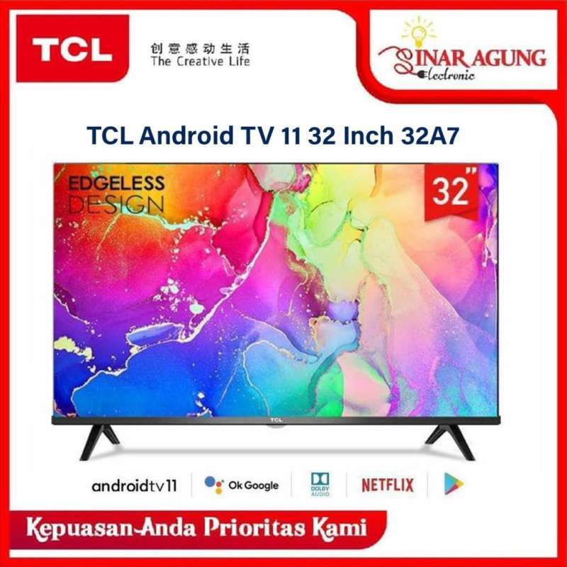 Jual TCL ANDROID TV 32 INCH SMART TV 32A7 100 ORI di Seller SUPREME