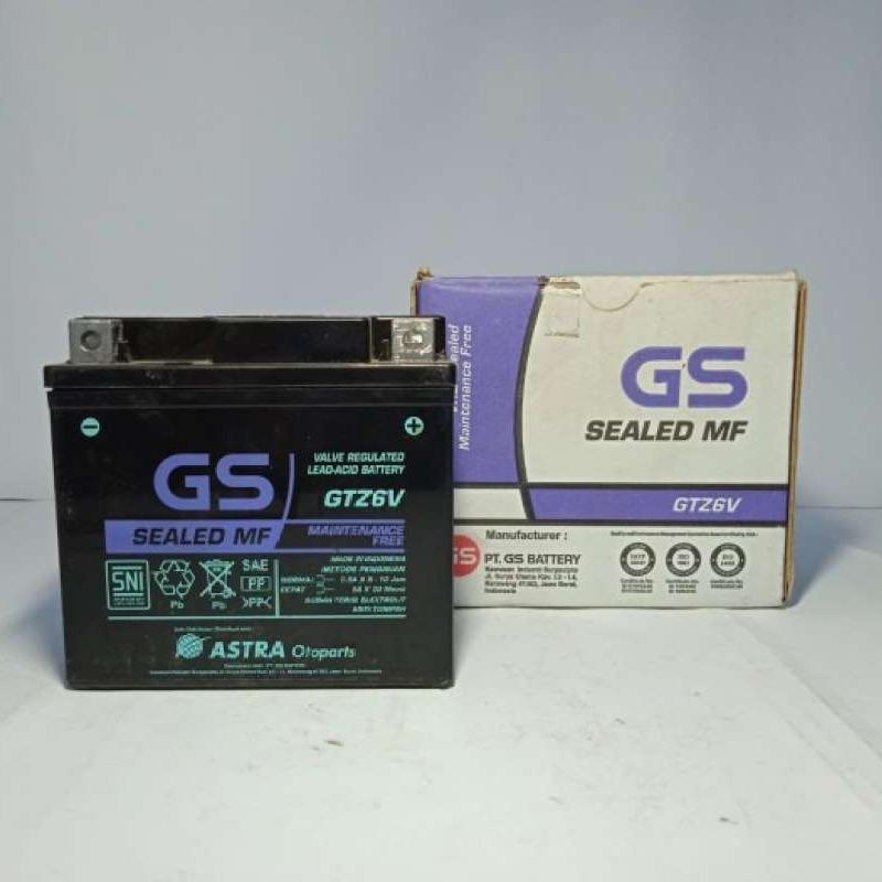 Promo Aki Gs Gtz6V Original Gs Yuasa Cocok Untuk Motor Vario 125/150