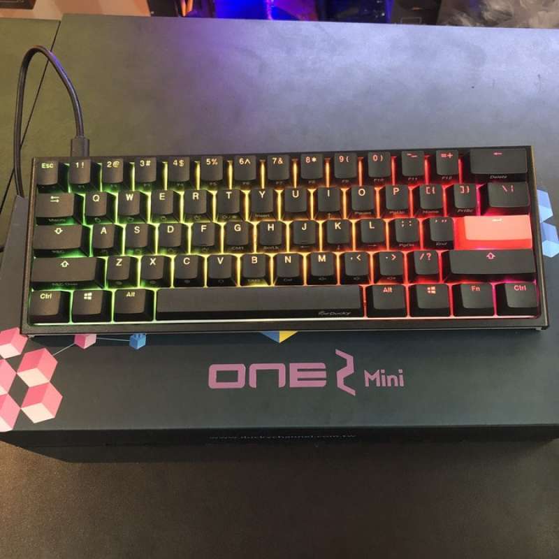 Jual Ducky One 2 Mini RGB 60 Mechanical Keyboard Blue Switch di