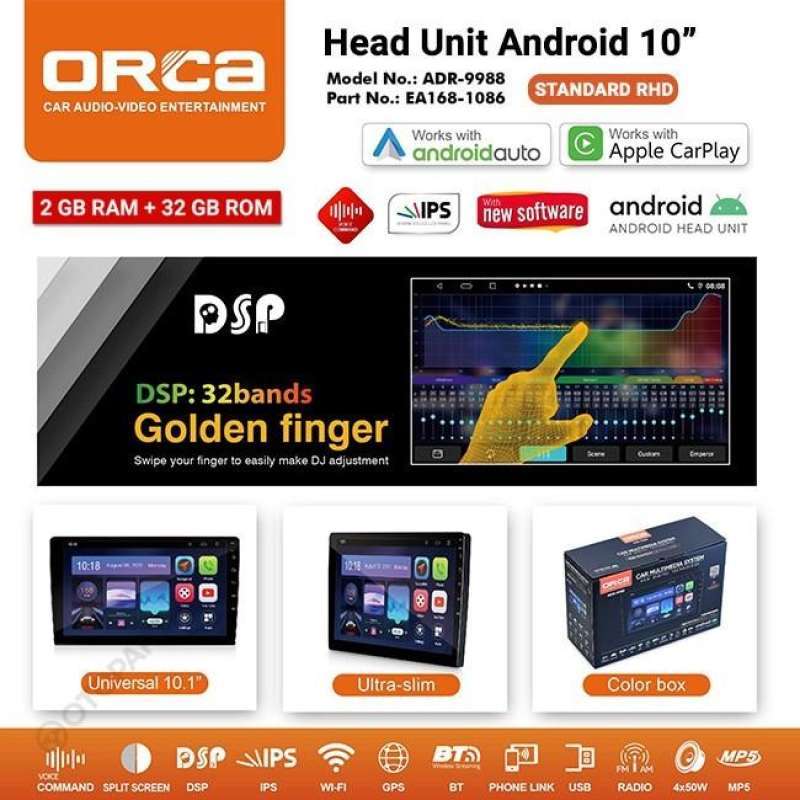 Jual Head Unit Android Orca Auto CarPlay 9â ³ inch Suzuki Jimny Ram 2/
