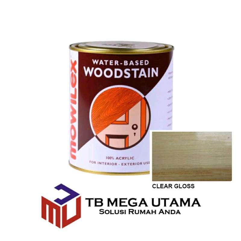 Jual Mowilex Woodstain Clear Gloss 1 Kg Cat Plitur Politur Kayu Di