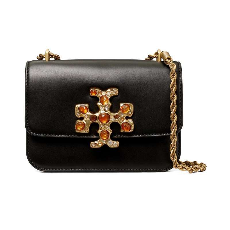 Jual Tory Burch Eleanor Jeweled Small Shoulder Bag Black di Seller