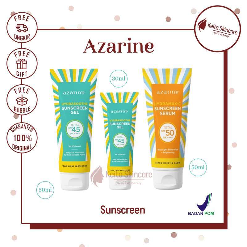 Jual Sunscreen Azarine Mini 🏷️ 100% Original, Harga & Kualitas Terbaik ...