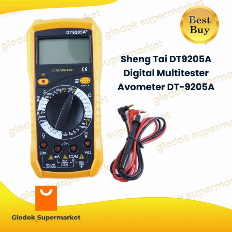Promo Sheng Tai Dt9205A Digital Multitester Avometer Dt-9205A Multi ...