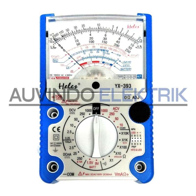 Promo Multimeter Multitester Avometer Analog Heles Yx393Tr Murah Diskon