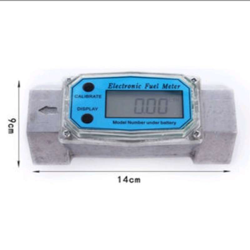 Jual DIGITAL FLOW METER LIQUID WATER TURBINE FLOW METER DIESEL FUEL OIL ...