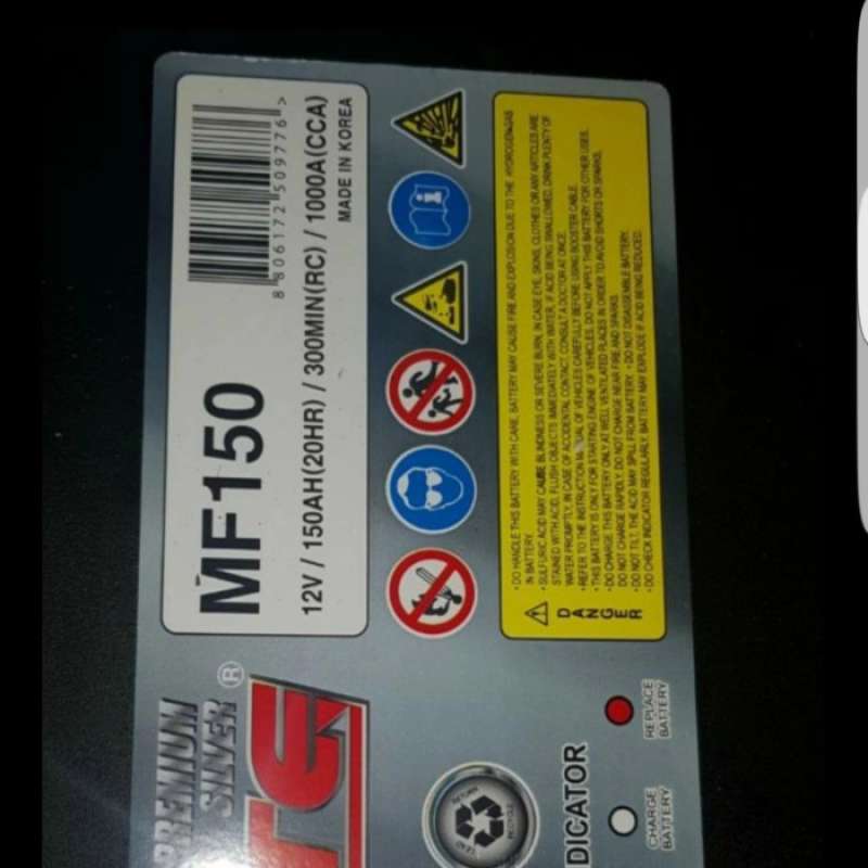 Jual Aki Kering / Maintenance Free 150Ah 12V N150 MF Solite di Seller