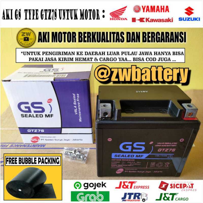 Jual Aki Motor Honda CB 150R,CBR 150R GS GTZ7S Aki Kering di Seller TDR