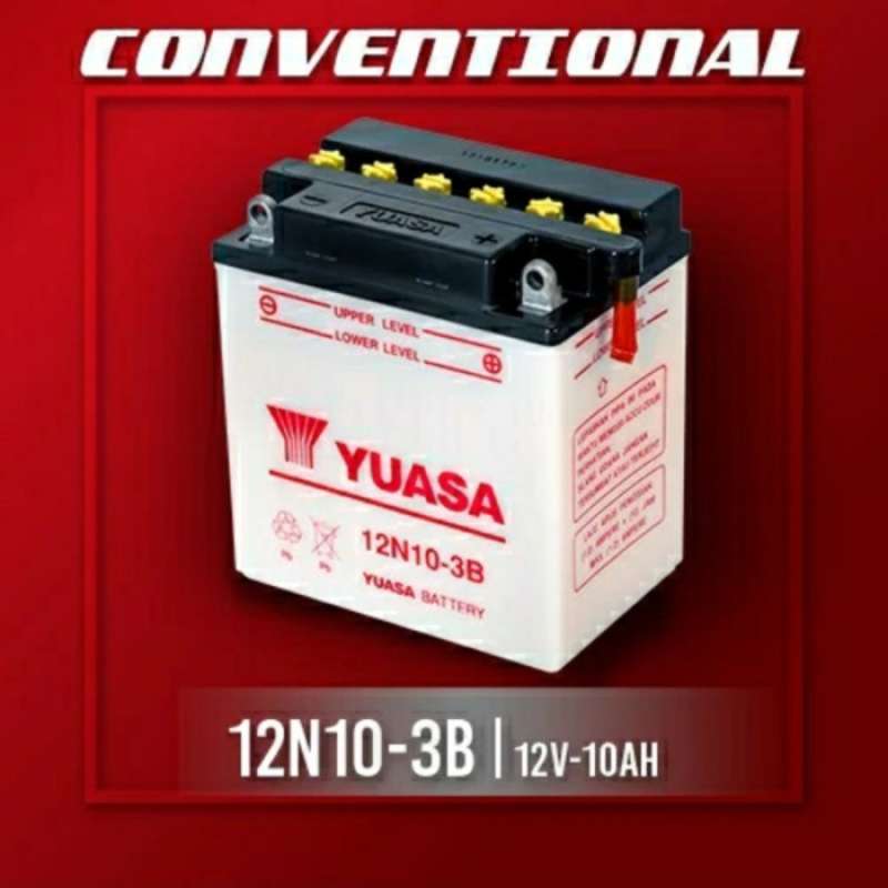 Jual AKI MOTOR RODA TIGA VIAR, TOSSA, JIALING, KAISAR YUASA 12N10 3B