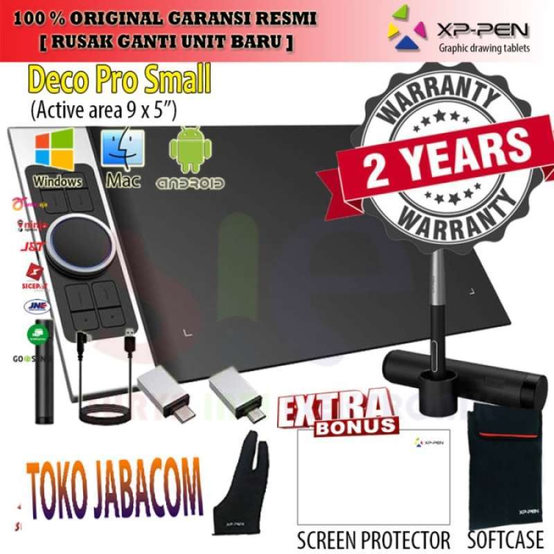 Promo XP pen Deco pro small pen tablet support android bonus lengkap